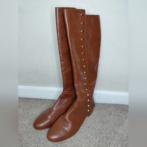 Michael Kors Women Size 9.5M Brown Leather  Boots